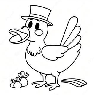 Page à Colorier Mère L'Oie | Page de coloriage Mère l'Oie