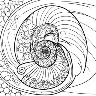 Page à colorier Séquence de Fibonacci colorée | Page de coloriage Fibonacci