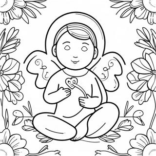Page à colorier Adoration | Page de coloriage Adoration