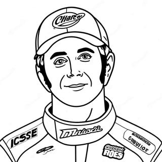 Page à colorier de Chase Elliott | Page de coloriage Chase Elliott