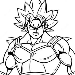 Page à colorier de Bardock | Page de coloriage Bardock