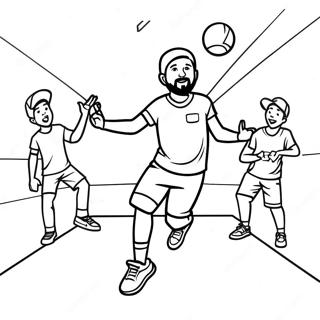 Page à colorier Tir Trick Dude Perfect | Page de coloriage Dude Parfait