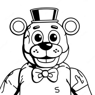 Page à colorier de FNAF Lefty | Page de coloriage FNAF Lefty