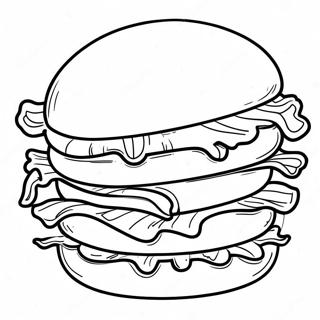 Page à colorier Logo Whataburger | Page de coloriage Whataburger