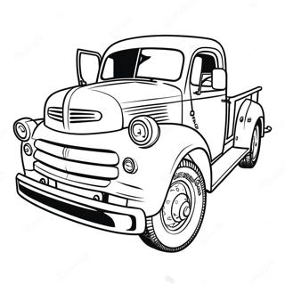 Page à colorier Camion Dodge | Page de coloriage Camion Dodge
