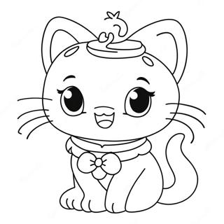 Page à colorier mignonne de Charmmy Kitty | Page de coloriage Charmmy Kitty