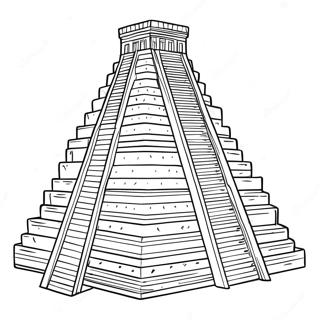 Page à colorier Ziggourat | Page de coloriage Ziggourat