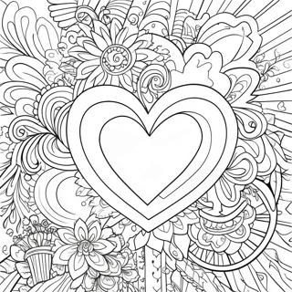 Pages à colorier colorées que j'adore | Page de coloriage J'aime