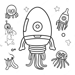 Page à colorier de plancton | Page de coloriage Plancton