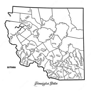 Page à colorier du contour de l'État de Pennsylvanie | Page de coloriage Pennsylvanie