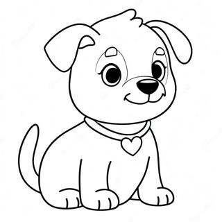 Page à colorier chien Shiloh mignon | Page de coloriage Shiloh