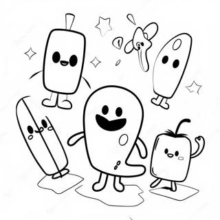 Page à colorier des personnages Pikuniku | Page de coloriage Pikuniku