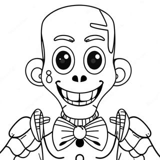 Page à colorier d'Ennard effrayant | Page de coloriage Ennard
