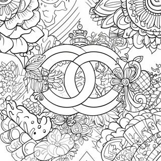 Page à colorier Logo Chanel | Page de coloriage Chanel