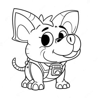 Page à colorier Bebop | Page de coloriage Bebop