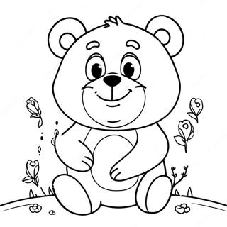 Page à colorier Ours en Peluche Grincheux | Page de coloriage Grumpy Care Bear
