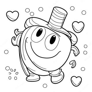 Page à colorier des personnages M&M colorés | Page de coloriage M&M