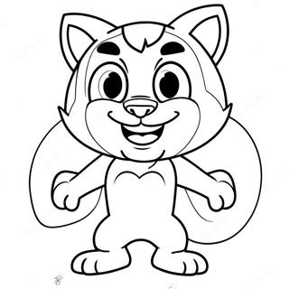 Page à colorier Talking Tom héros | Page de coloriage Talking Tom Héros