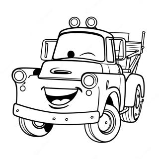 Page à colorier Mater | Page de coloriage Mater