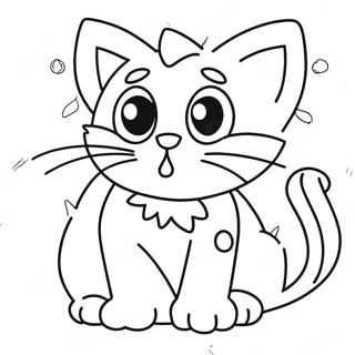 Page à colorier Splat le chat | Page de coloriage Splat le Chat