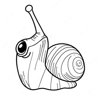 Page à colorier de Gary l'escargot mignon | Page de coloriage Gary Bob l'Éponge