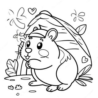 Hamster et Gretel Coloriages