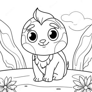 Page à colorier Tiko | Page de coloriage Tiko