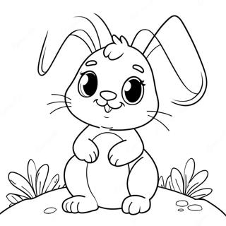 Page à colorier du lapin de Pâques LOL | Page de coloriage Pâques Lol