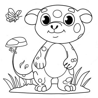 Page à colorier d'animaux amusants à relier les points | Page de coloriage Relier les points