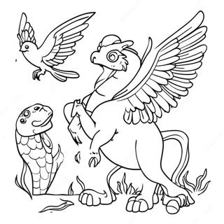 Page à colorier des Créatures Magiques de Fablehaven | Page de coloriage Fablehaven de l'Imagination