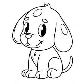 Page à colorier le mignon Pluto le chien | Page de coloriage Pluton