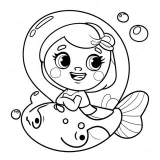 Page à colorier de Deema Bubble Guppies | Page de coloriage Deema Bubble Guppies