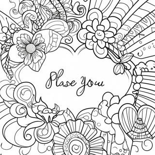 S'il vous plaît et Merci Coloriages