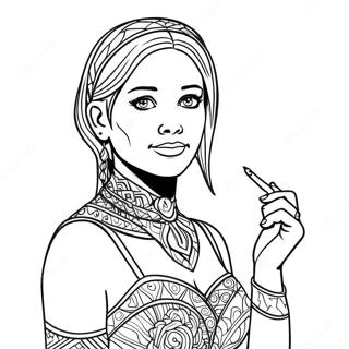 Page à colorier Alexa | Page de coloriage Alexa