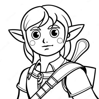 Page à colorier de Link | Page de coloriage Lien