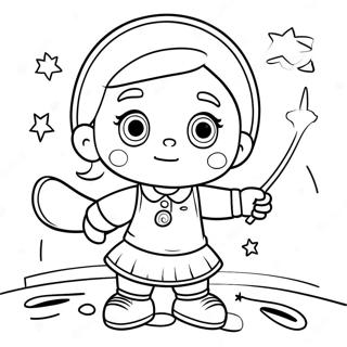 Page à colorier Juin de Little Einsteins jouant avec des amis | Page de coloriage Petits Einsteins Juin