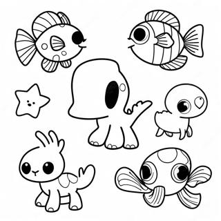 Page à colorier d'animaux Flippy colorés | Page de coloriage Flippy