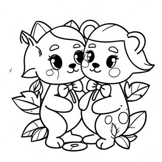 Page à colorier Ivy et Bean | Page de coloriage Ivy et Bean
