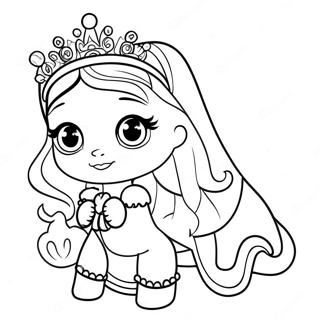 Page à colorier de la princesse LOL | Page de coloriage Princesse Lol