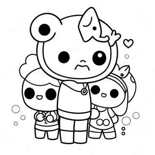 Page à colorier des personnages Tokidoki | Page de coloriage Tokidoki