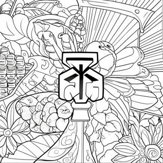 Page à colorier du logo Mitsubishi | Page de coloriage Mitsubishi