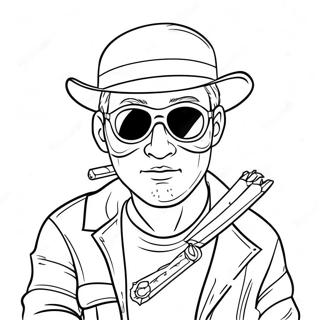 Page à colorier de Voleur | Page de coloriage Voleur