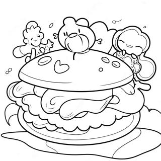 Page à colorier de Journée Amusante avec le Cousin | Page de coloriage Cousin