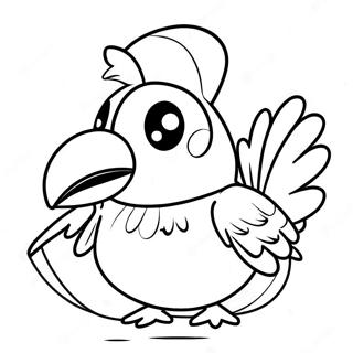 Page à colorier Farfetch'd | Page de coloriage Canarticho