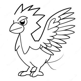 Page à colorier de Zapdos | Page de coloriage Zapdos