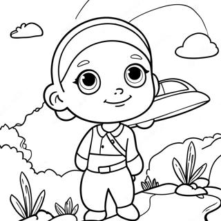 Page à colorier d'Olivia aventurière | Page de coloriage Olivia