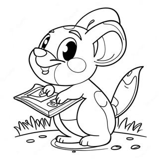 Page à colorier de Skippyjon Jones | Page de coloriage Skippyjon Jones