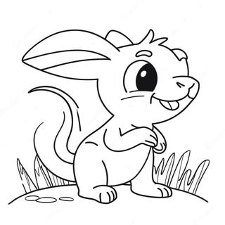 Page à colorier de Skippyjon Jones dans une aventure colorée | Page de coloriage Skippyjon Jones