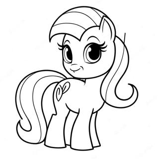 Page à colorier Rarity | Page de coloriage Rareté