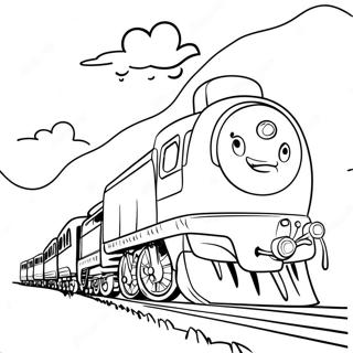 Page à colorier Train Eater | Page de coloriage Mangeur de Train